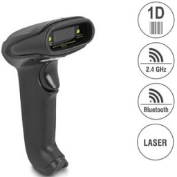 DELOCK 90564 - Barcode scanner, 1D, laser, 2.4 GHz/Bluetooth/USB
