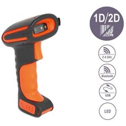 DELOCK 90507 - Barcodescanner, 1D/2D, 2,4 GHz/Bluetooth/USB