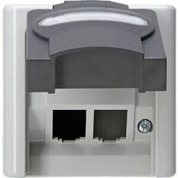 KOPP EL BE 109956000 - BLUE ELECTRIC damp-proof empty housing, 2-fold, grey