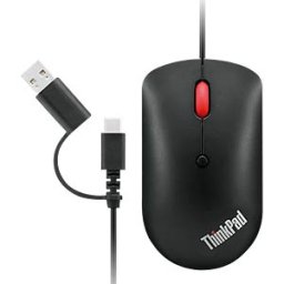 LENOVO 51D20850 - Mouse, wired, USB, black