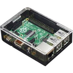 ADAFRUIT RPI CASE BASE BK - Case for Raspberry Pi 3, plastic, black/clear