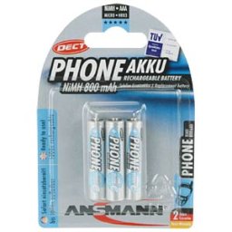 ANSMANN ANS 3XAAA DECT - Phone batteries, 3-pack AAA, 800 mAh