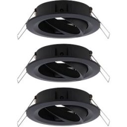 PAULMANN PLM 92487 - Installation frame for recessed spotlights, max. 3x10 W, 50°, ro