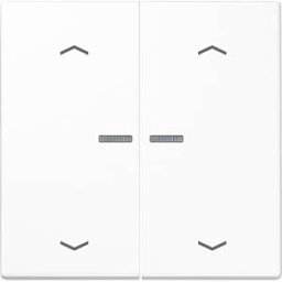 JUNG JG BTLS17102PWW - Bluetooth pushbutton, dual, alpine white, arrow symbols