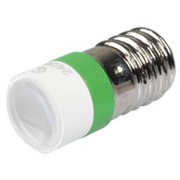 SIGNAL CONSTRUCT MELE 2274 - LED spot light, E10, green, 24 V, 14800 mcd, Ø10 mm