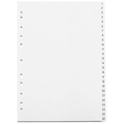 DURABLE KREG A4 1-52 - Plastic dividers A4 (1 - 52)
