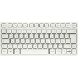 CHERRY JK-7100DE-0 - Keyboard, Bluetooth, white, compact, DE