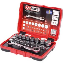 KS TOOLS GMBH "KS 918.3050 - 1/4"" + 11 mm go through socket and bit set, 31 pieces