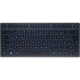 CHERRY JK-7100DE-22 - Keyboard, Bluetooth, blue, compact, DE