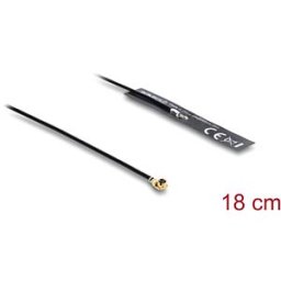DELOCK 12720 - Antenna, Wi-Fi, MHF® I connector, Bluetooth, 0.18 m