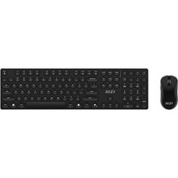 MSI K210C SW - Keyboard and mouse set, wireless, German layout, black