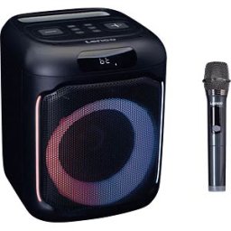 LENCO PA-101BK - Speaker, Bluetooth, stereo, light effects, black