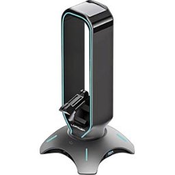 LC POWER LC-HUB-HEAD-BU - USB 3.0 hub, headphones and mouse cable holder