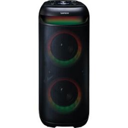 LENCO PA-210BK - Speaker, Bluetooth, stereo, light effects, black