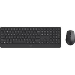 RAPOO 9390M SW - Keyboard/mouse combination, Bluetooth/wireless, black, German la