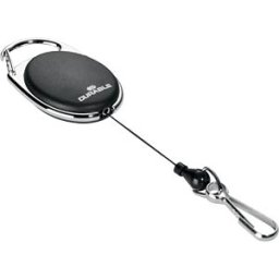 DURABLE 832701 - Retractable badge reel STYLE, with spring hook, black