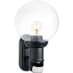 STEINEL 733705 - Wall light fixture, L560S, E27, black, IP44, sensor