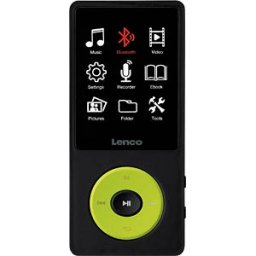 LENCO XEMIO860GN - MP4 player, 8 GB, Bluetooth, battery-powered, green