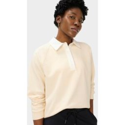 Sweaty Betty Revive Rugby Sweatshirt, Neutral, Women's XXS