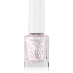 Dermacol 5 Day Stay Aura Longlasting Nail Polish with pearl shine shade 67 Cream Pearl 11 ml