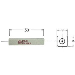 VITROHM 11W AXIAL 33K - 11-Watt wire-wound resistor, series 216 ­ 8, 33 kOhm