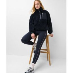 Sweaty Betty Canyon Jersey Pocket Half Zip, Blue, Women's L