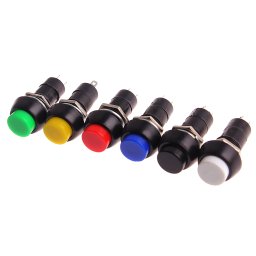 PBS-11 Locking Button Switch 12MM Black