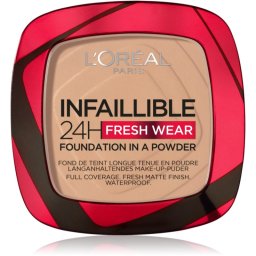 L’Oréal Paris Infaillible Fresh Wear 24h Powder Foundation shade 120 Warm Doré 9 g