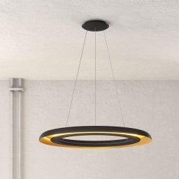 ACB ILUMINACIÓN Shiitake LED pendant light, black / gold