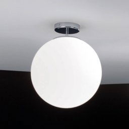 AILATI Sferis glass ceiling light, 30 cm, chrome