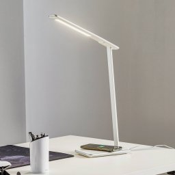 Aluminor Orbit LED desk lamp with induction, silver