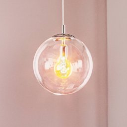ALDEX Hanging light 562, clear glass, cap/canopy chrome