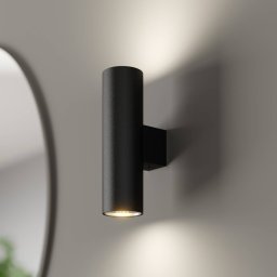 Euluna Marion wall lamp, black Height 18 cm Steel up/down