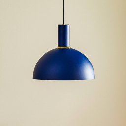 Argon Selma hanging light, 1-bulb, blue Ø 28 cm
