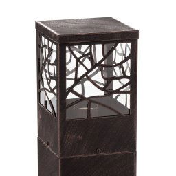Brilliant Whitney pillar light, rust-coloured