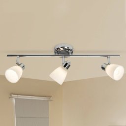 Brilliant Three-bulb ceiling lamp Kensington with IP44