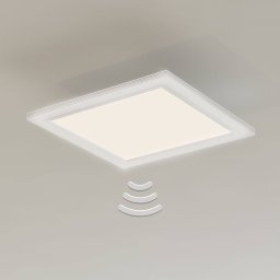 Briloner LED ceiling lamp Piatto, sensor, 29.5 x 29.5 cm