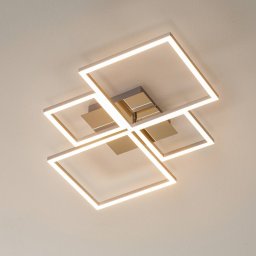 Briloner Frame LED ceiling lamp, dimmable via wall switch