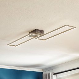 Briloner Frame LED ceiling lamp, remote control, black