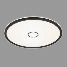 Briloner LED ceiling light Free, Ø 42 cm, black