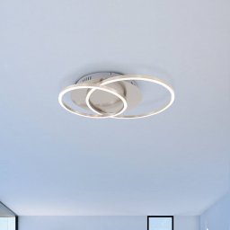 Briloner Frames LED ceiling light, 2 rings, rotatable
