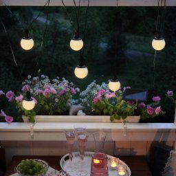 STAR TRADING LED solar string lights, combo, 6-bulb, IP44, plastic