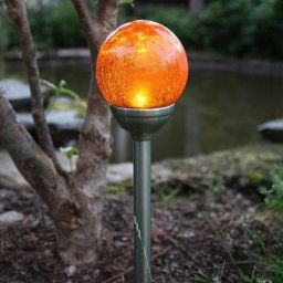 STAR TRADING Roma - solar ground spike light with amber LED