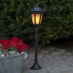 STAR TRADING Flame LED solar light, 4 in 1, black