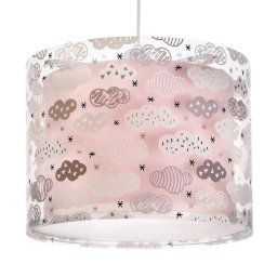 Dalber Clouds pendant light for children's room, pink