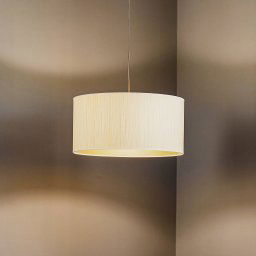 Duolla Essex pendant light, textured fabric, gold