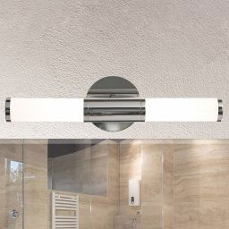 EGLO Appealing wall light Palmo, 2-bulb chrome