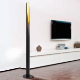 EGLO Barbotto LED floor lamp in black and gold