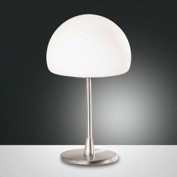 Fabas Luce Gaia LED table lamp with a touch dimmer, chrome