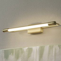 Fabas Luce Rapallo LED wall light, brass, IP44, 40 cm